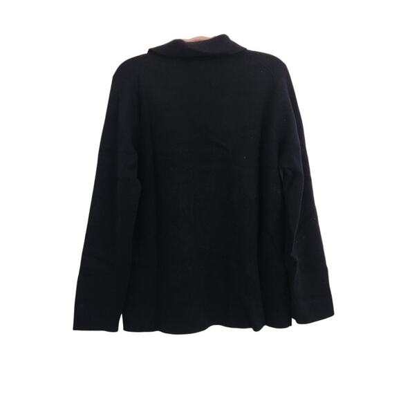 NWOT J. Crew Warwick Sweater Blazer Gold Button Detail Black XS - Picture 11 of 11